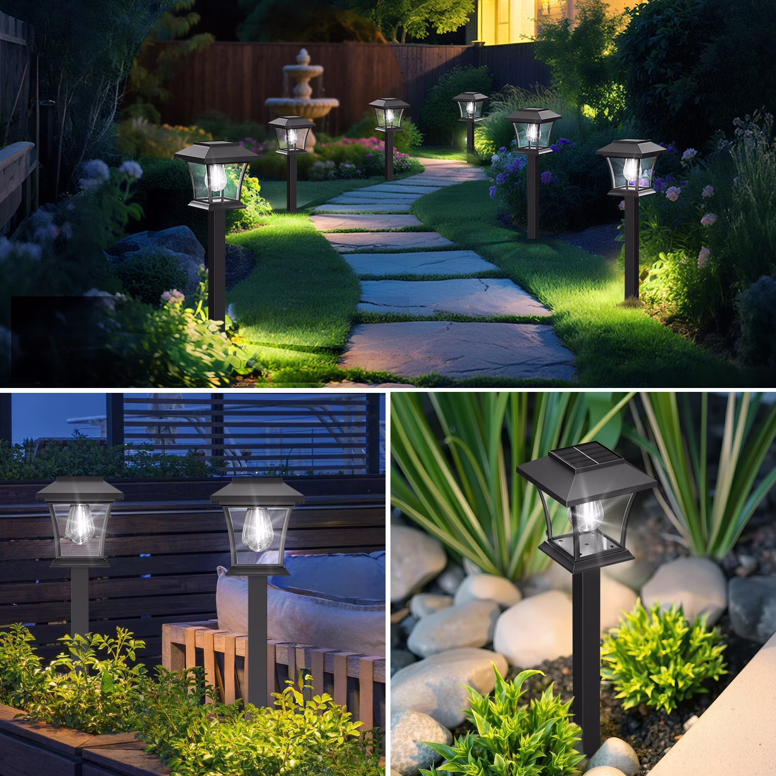 12 Pack Solar Lights Outdoor for Garden Walkway Pathway Lawn Yard Decorative Landscape Lighting. (Cool White, 12) - Image 7