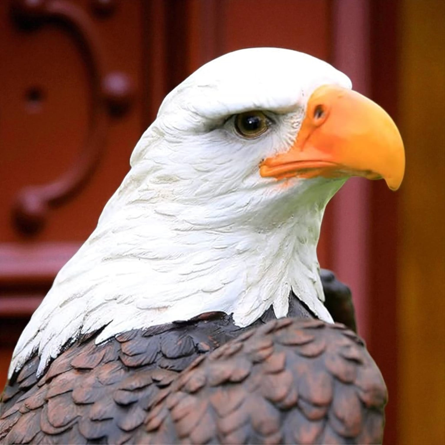 Ur Home Decor LLC 24" Concrete American Bald Eagle Garden Statue - Image 6