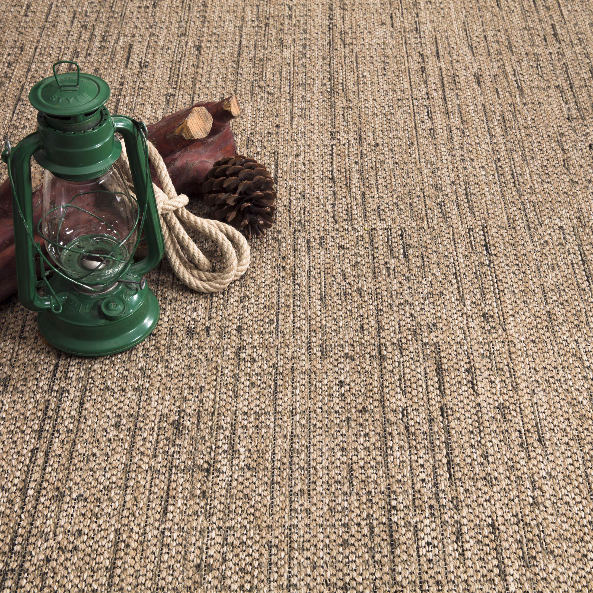 Indoor & Outdoor Rug Natural Boho Style in Beige - Image 3