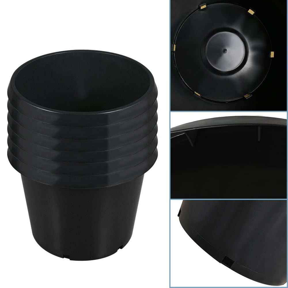 netuera 20gal Heavy Duty Premium Black Plastic Nursery Plant Container Garden Planter Pot - Image 4