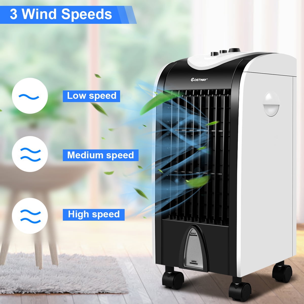 Costway Evaporative Portable Cooler Fan Humidify - Image 5