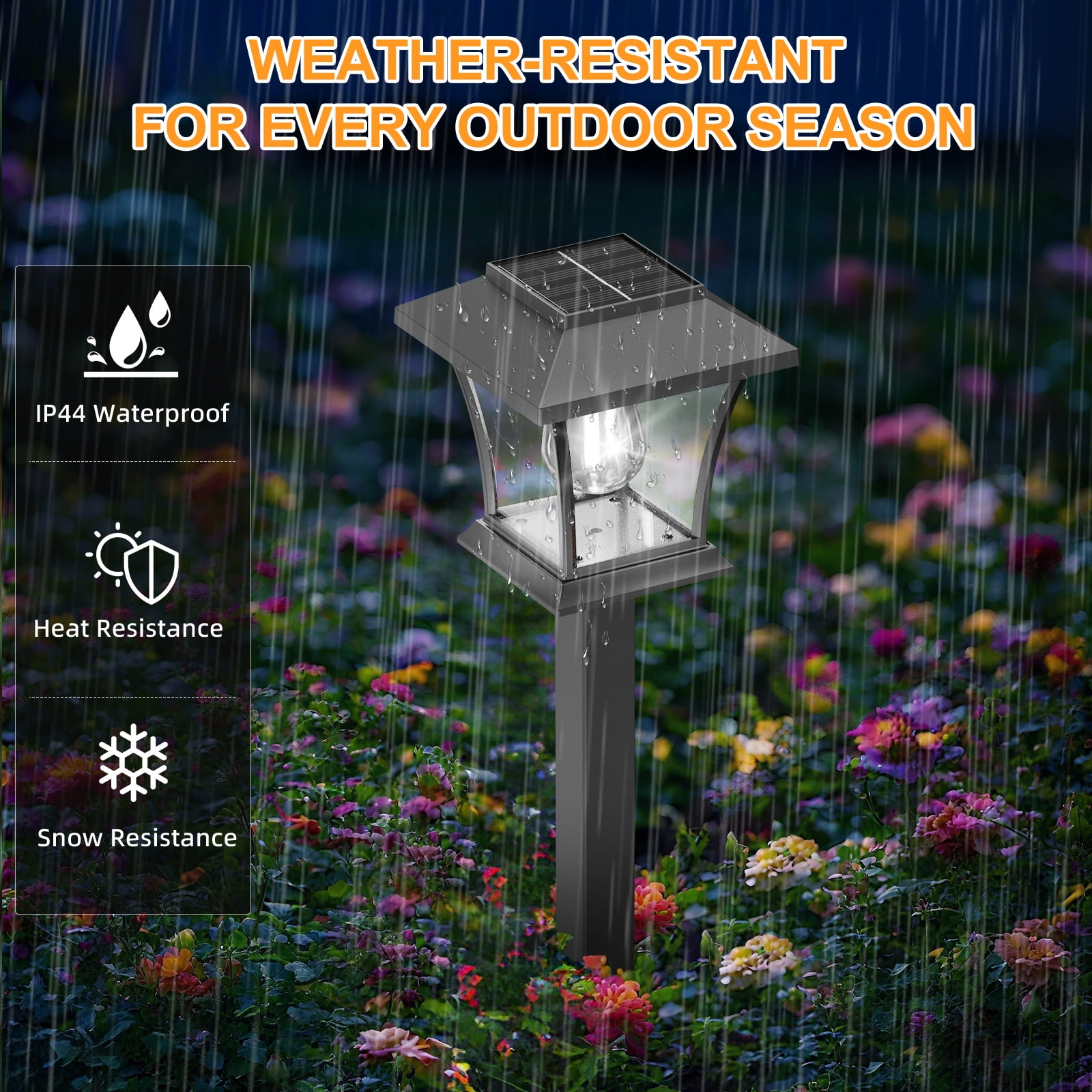 12 Pack Solar Lights Outdoor for Garden Walkway Pathway Lawn Yard Decorative Landscape Lighting. (Cool White, 12) - Image 2