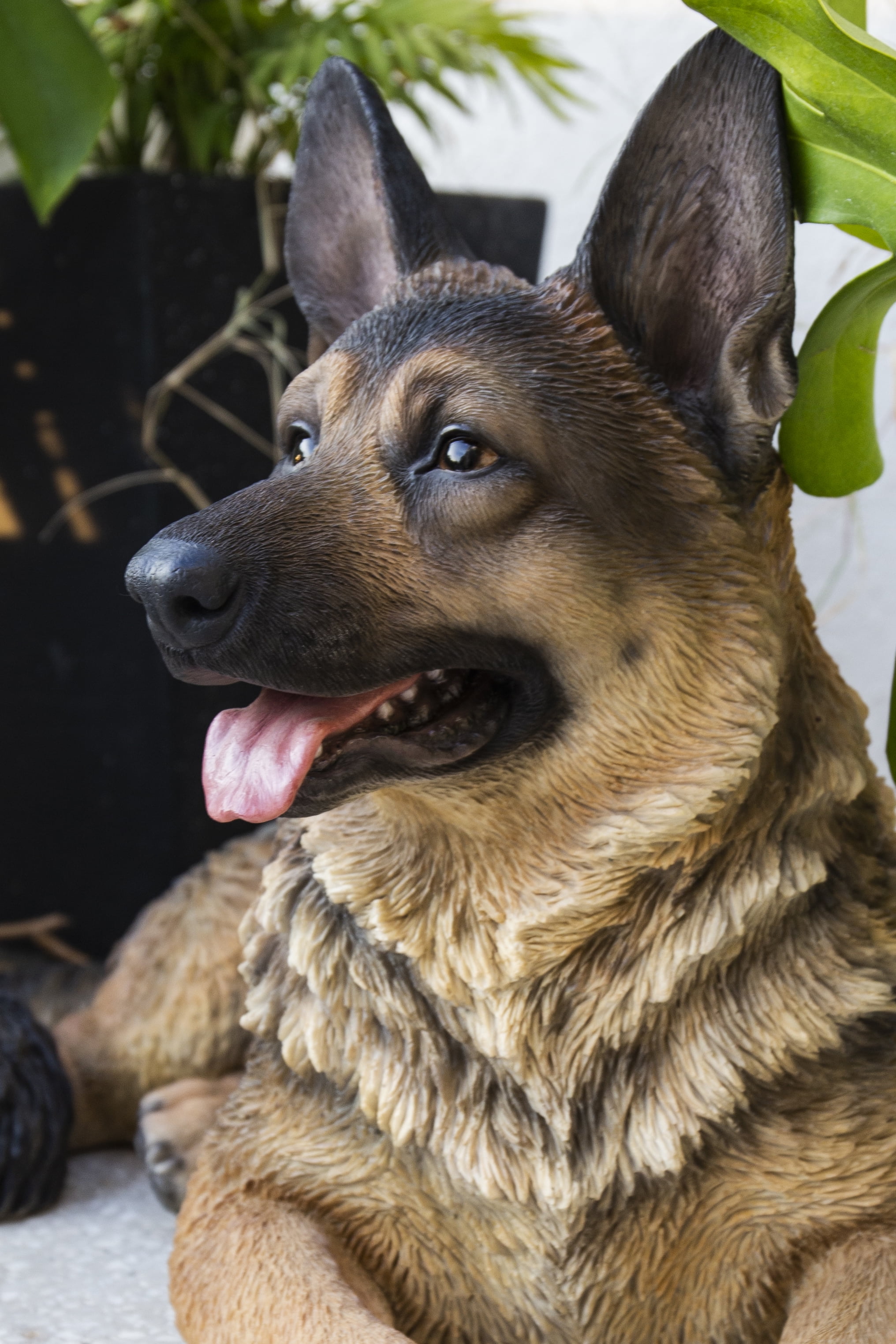 Hi-Line Gift 12” Animal Lying German Shepherd Garden Statue, Decorative - Image 2