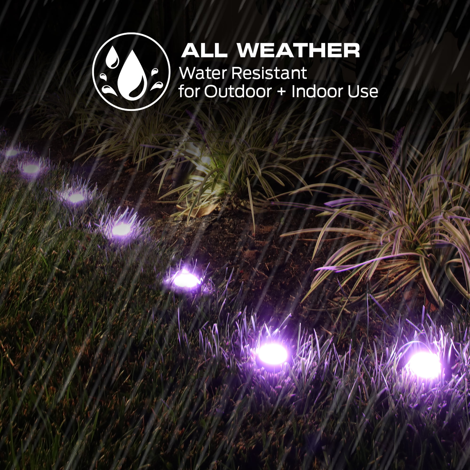 Monster Smart Lighting Outdoor Ground Lights, RGBICWW Multicolor Accent LED Yard Lights, for Christmas, Halloween, Party, Gameday and More, 50 ft - Image 3