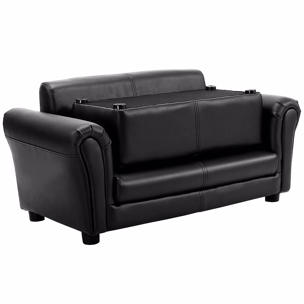 Costway Kids Sofa Armrest Chair Couch Lounge in Black - Image 9