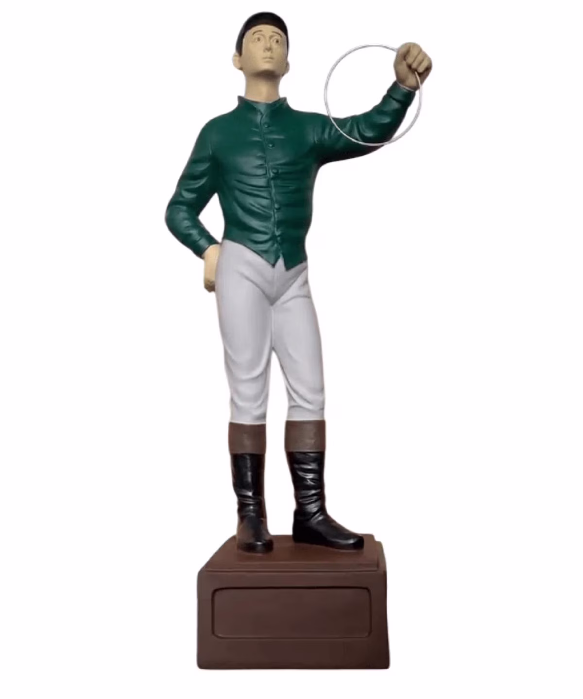 Classic Lawn Jockey Green Shirt Garden Statue