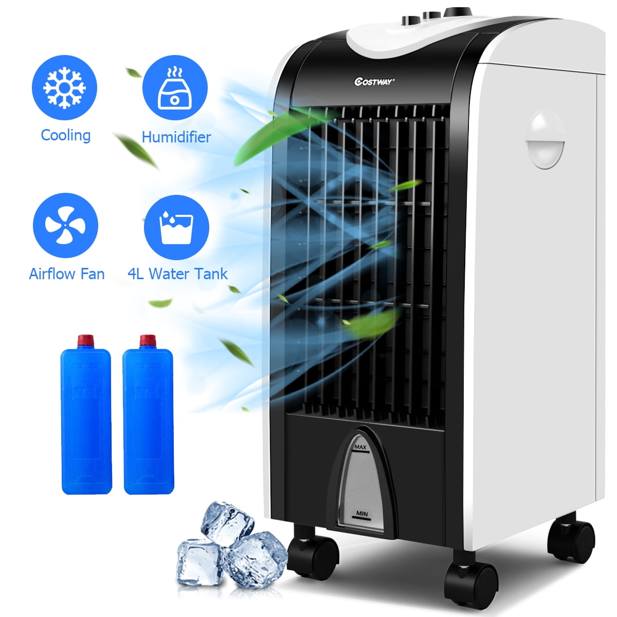 Costway Evaporative Portable Cooler Fan Humidify